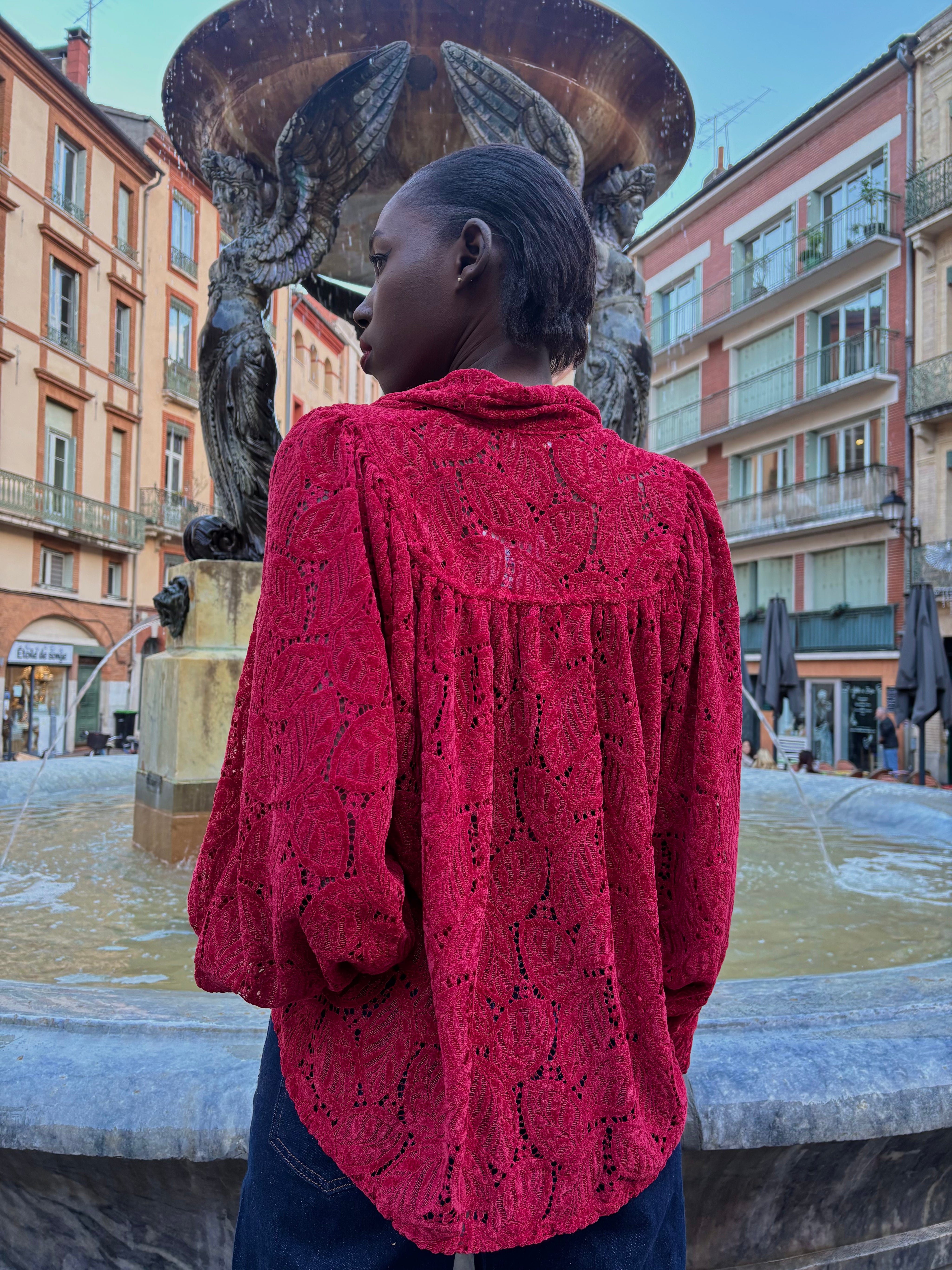 Blouse Caroline velours