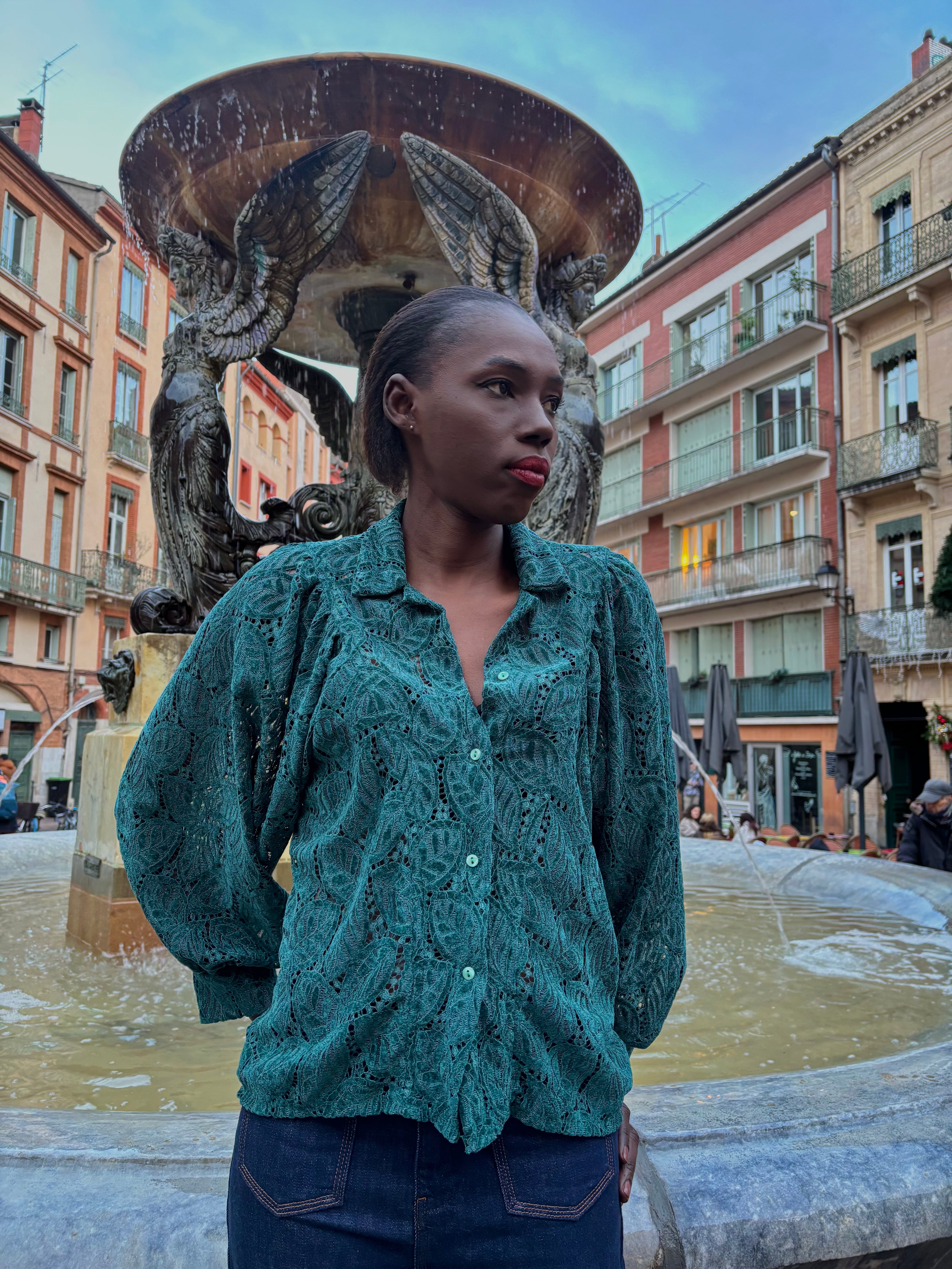 Blouse Caroline velours