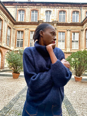 Pull col roulé Léopold