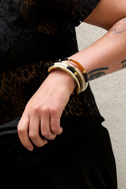 Multicolored Horn Bracelets