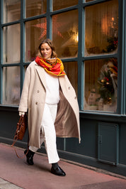 Maxi Foulard Soie Big vintage flowers