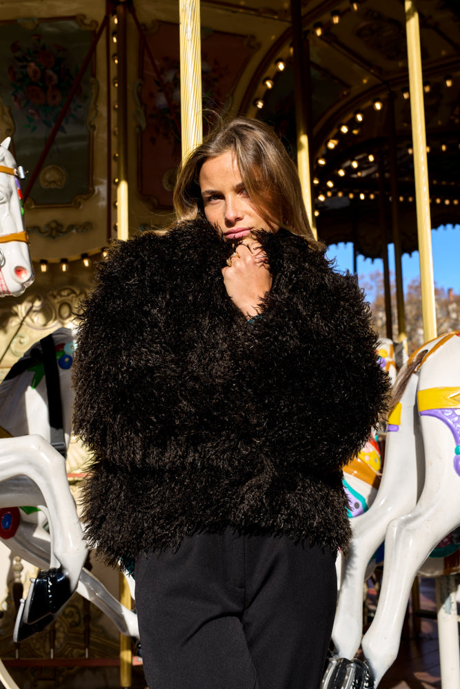 Abrigo de piel sintética Polux