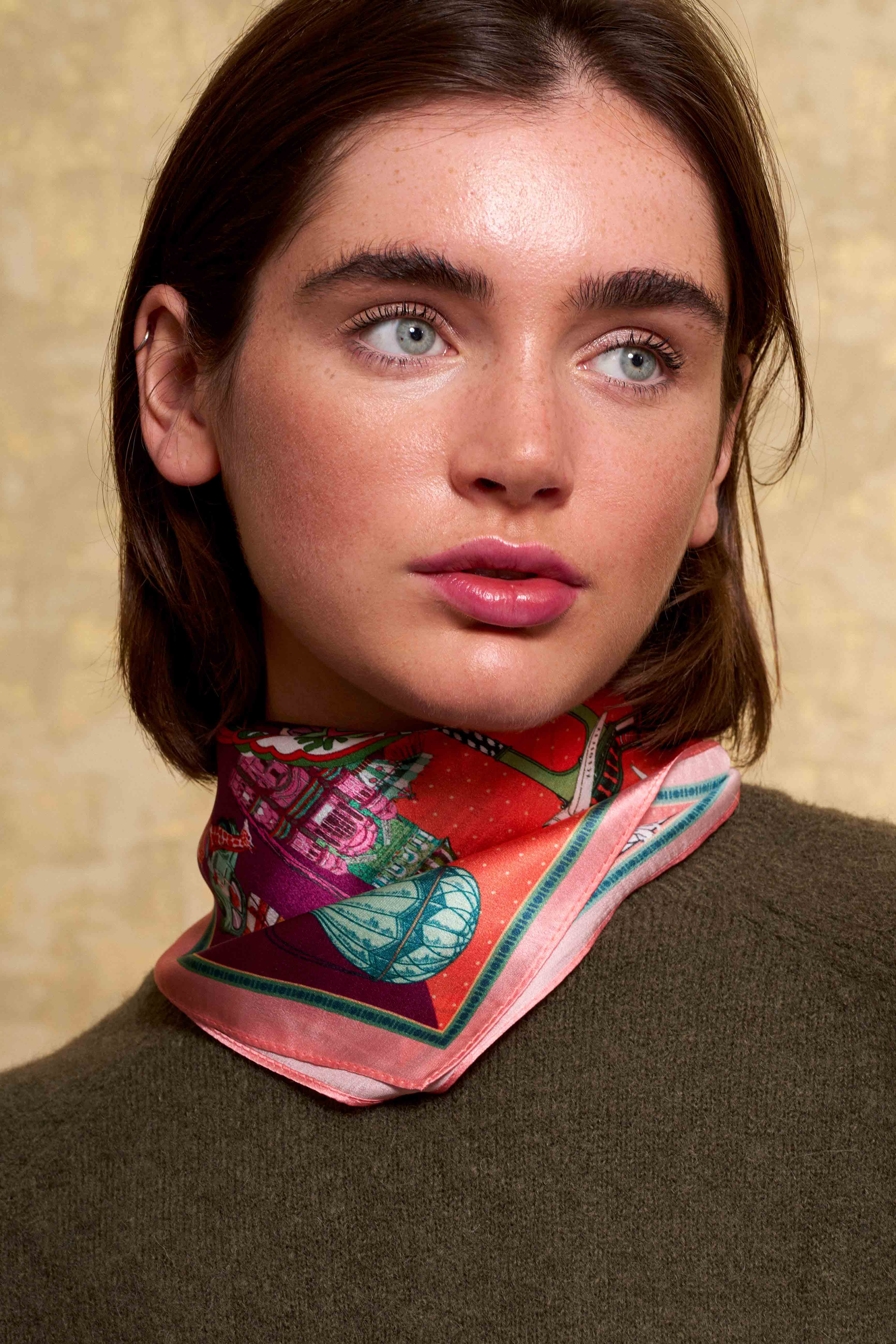 Foulard Calypso Rococo Prune