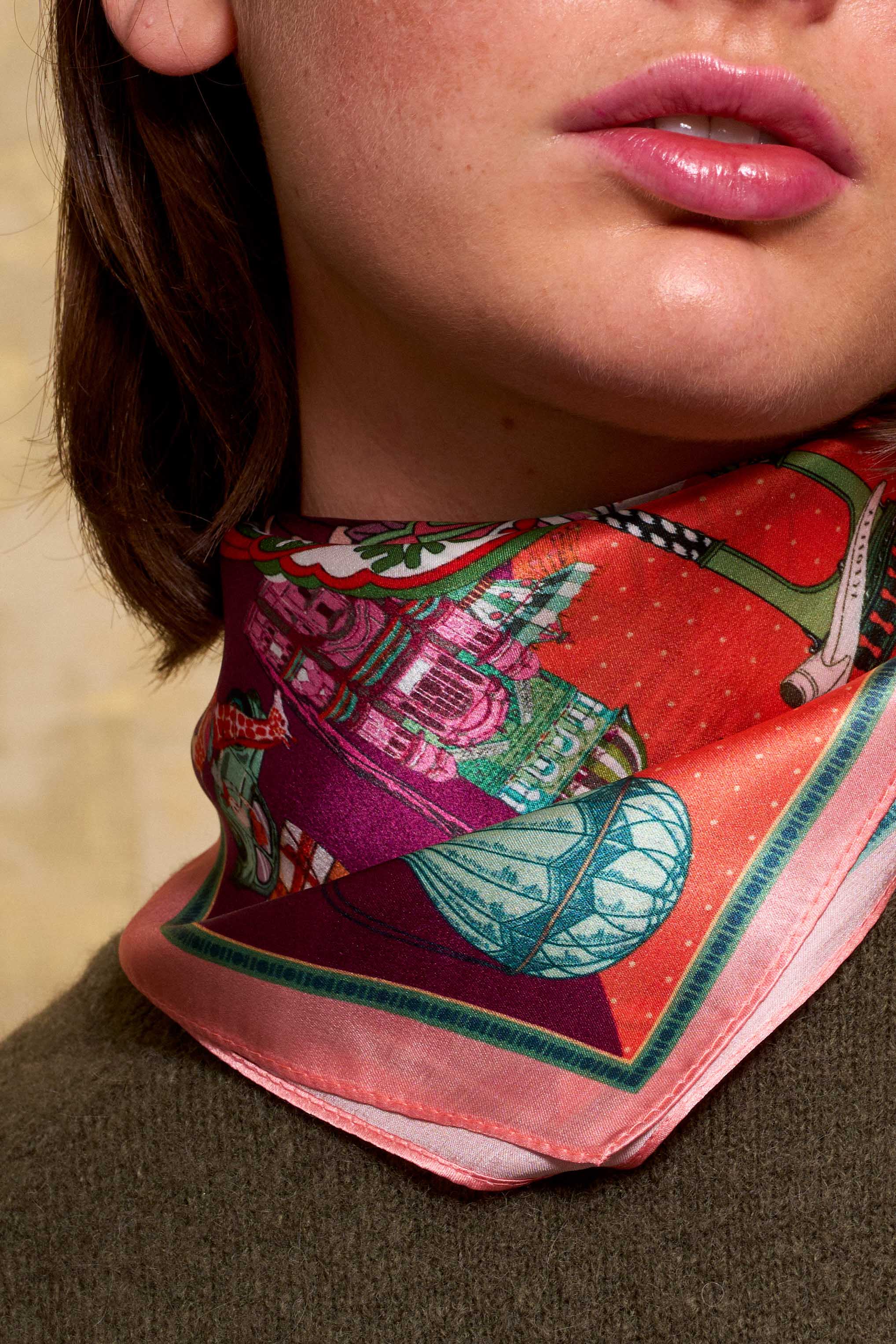 Foulard Calypso Rococo Prune