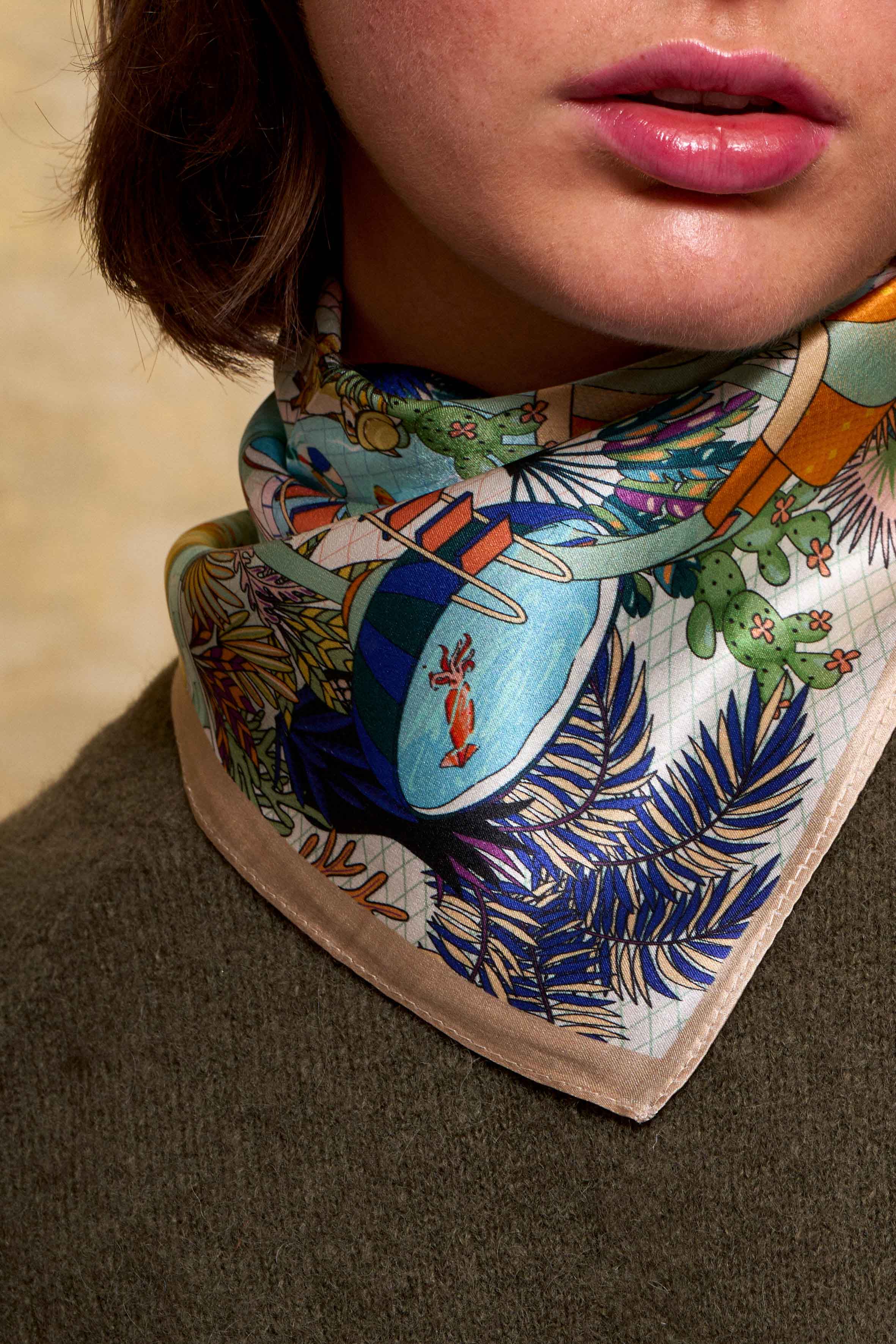 Foulard Bleu Minuit