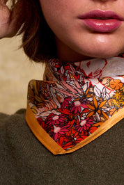 Foulard Paris sauvage orange
