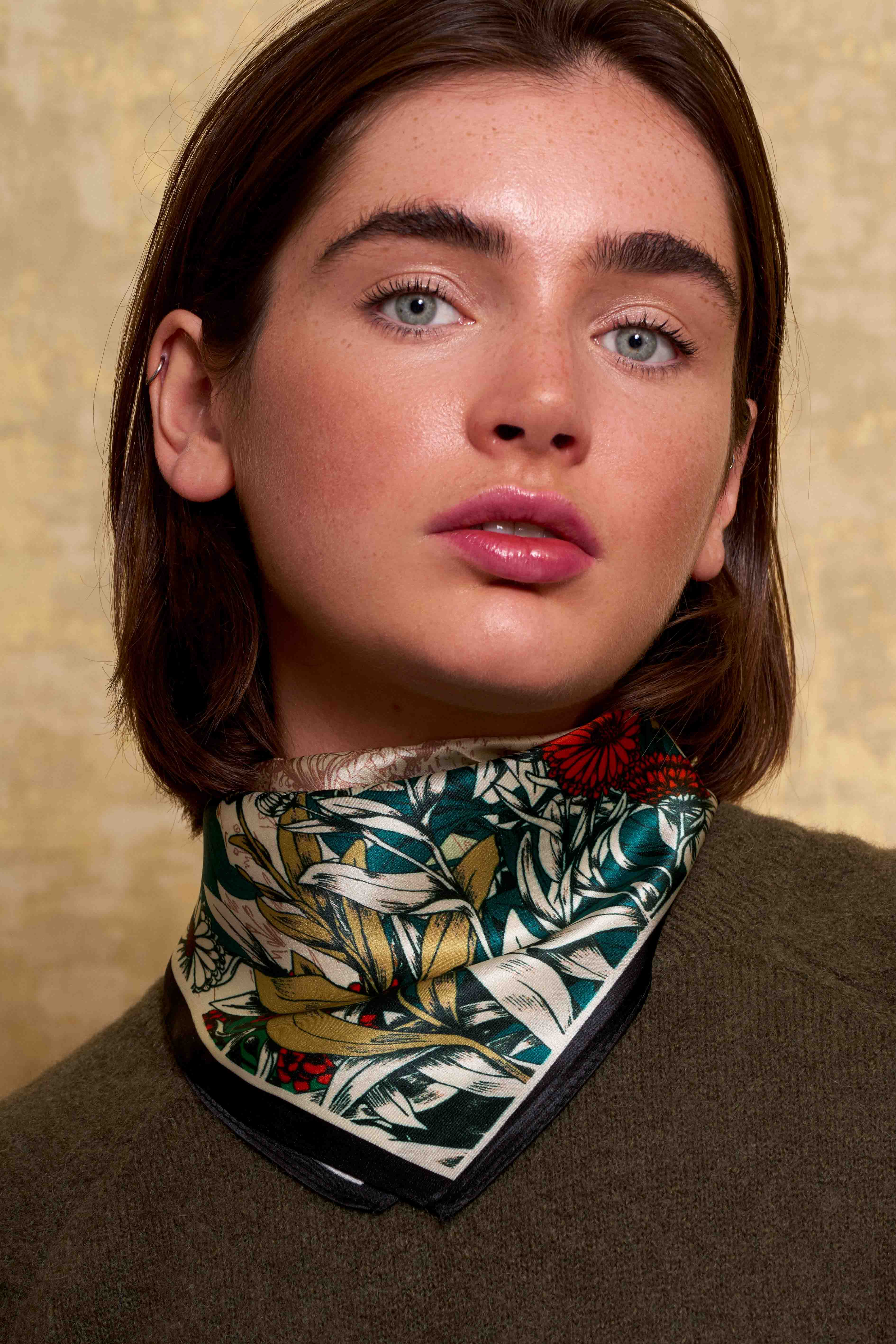 Foulard Fleur pourpre