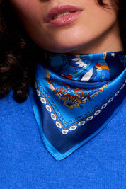 Foulard Oiseau Bleu