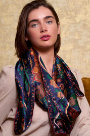 Maxi Foulard Soie Winter garden