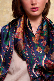 Maxi Foulard Soie Winter garden