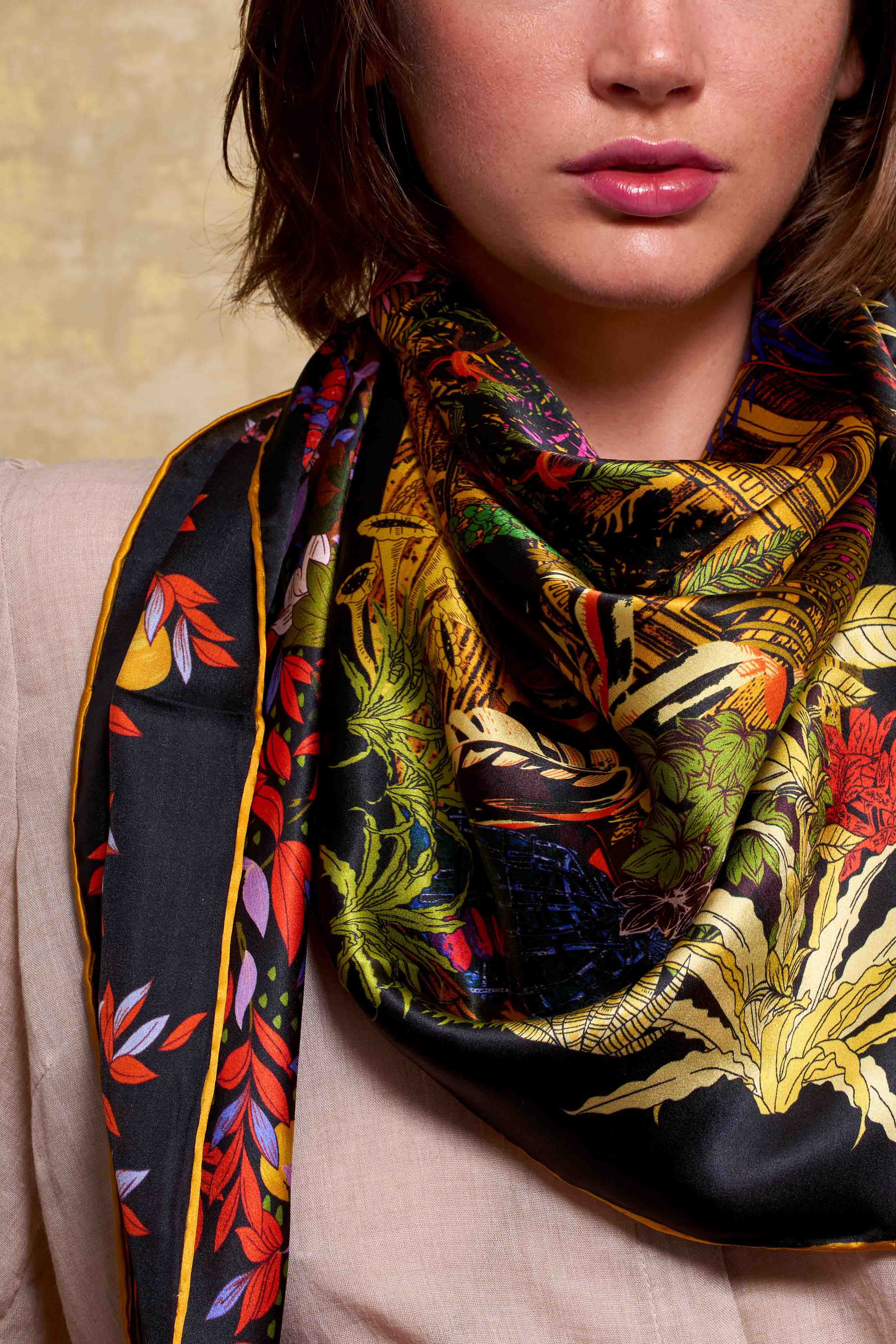 Maxi Foulard Soie Leane