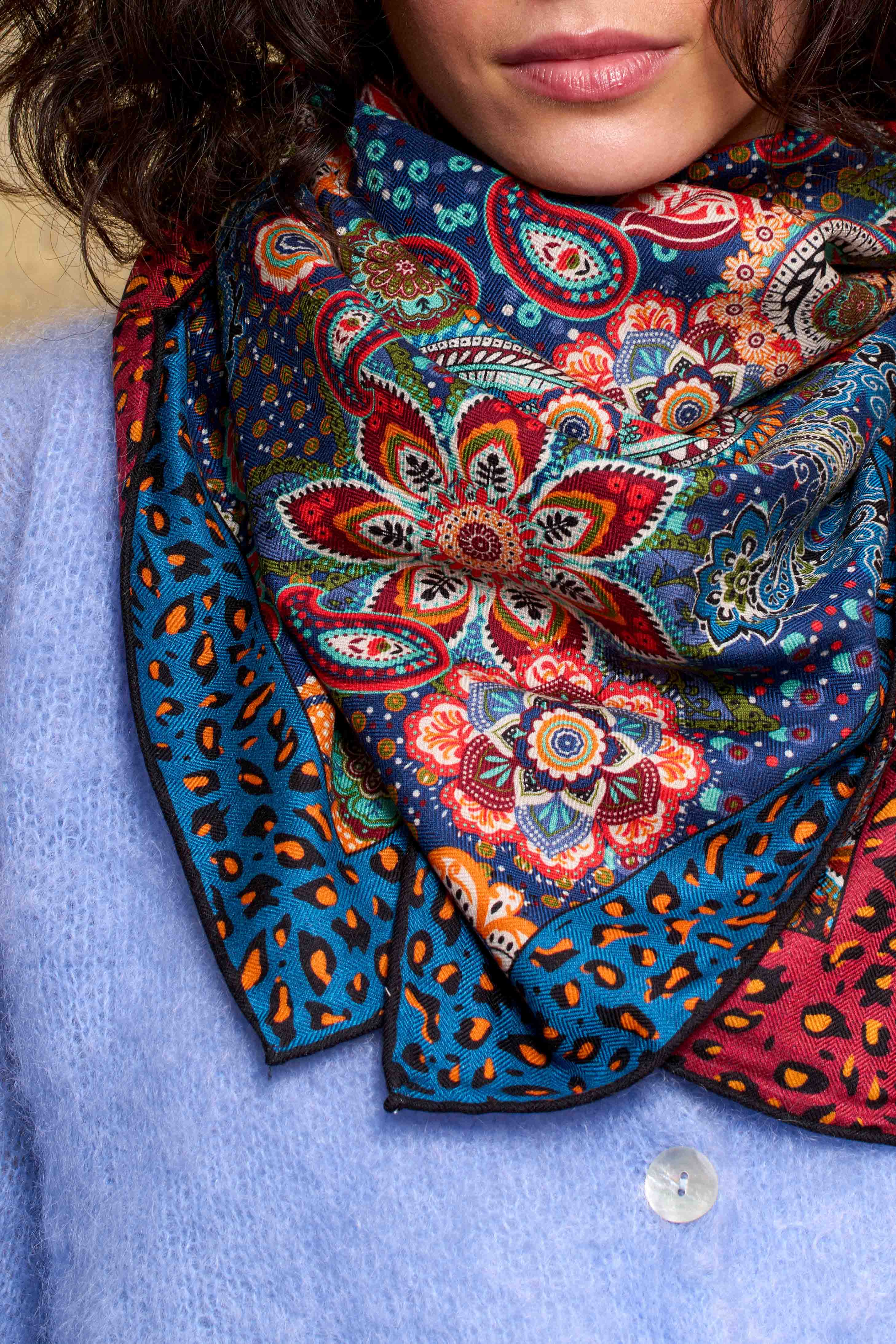 Wild Story Maxi Wool &amp; Silk Scarf