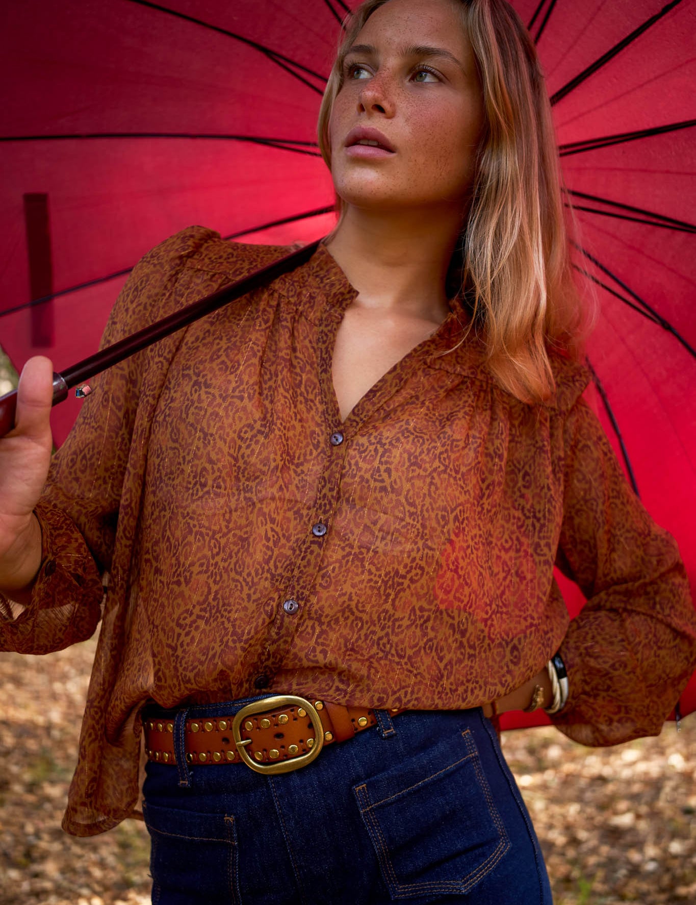 Hailey Animal Blouse