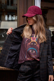 Veste Jules à carreaux marron