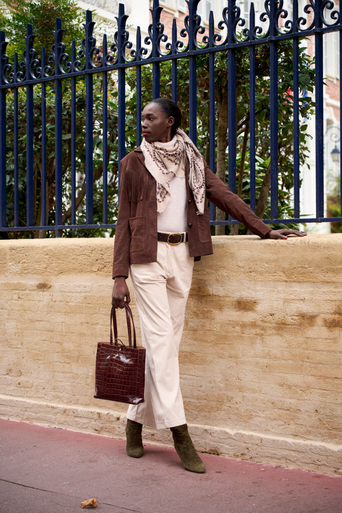 Veste en daim Viriato