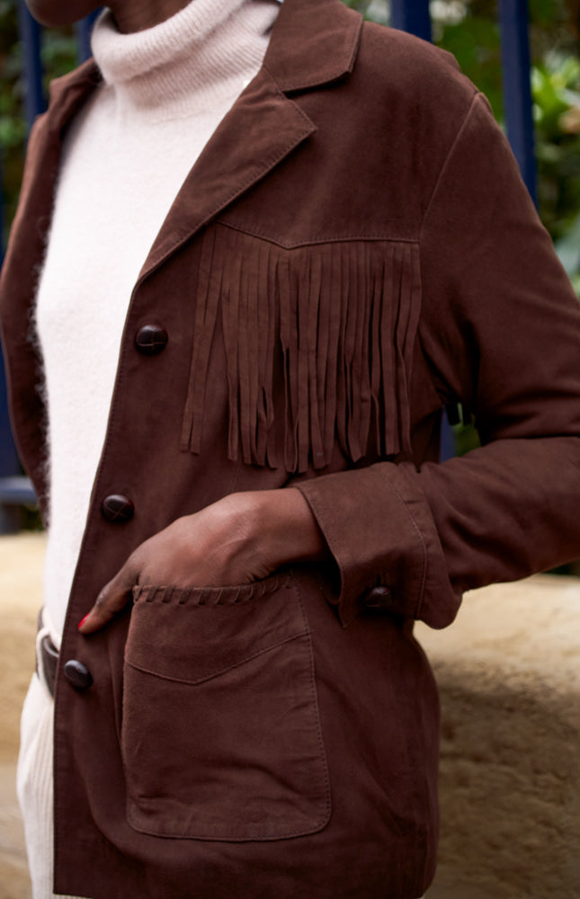 Veste en daim Viriato