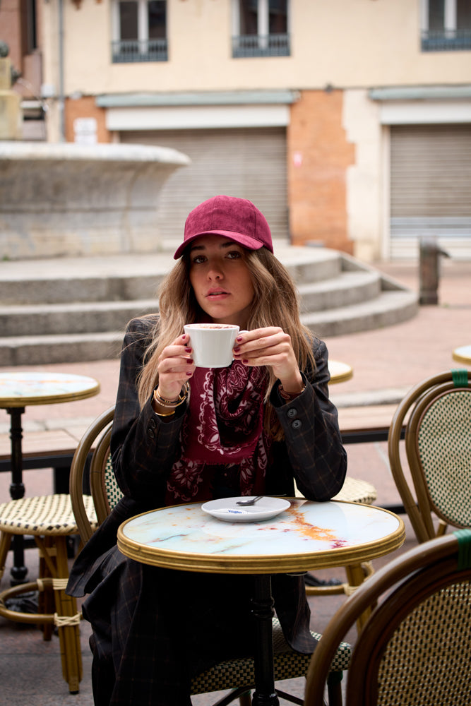 Casquette Brad façon daim