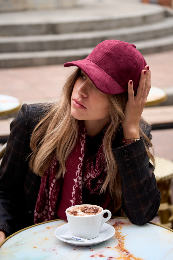 Casquette Brad façon daim