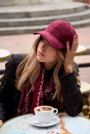 Casquette Brad façon daim