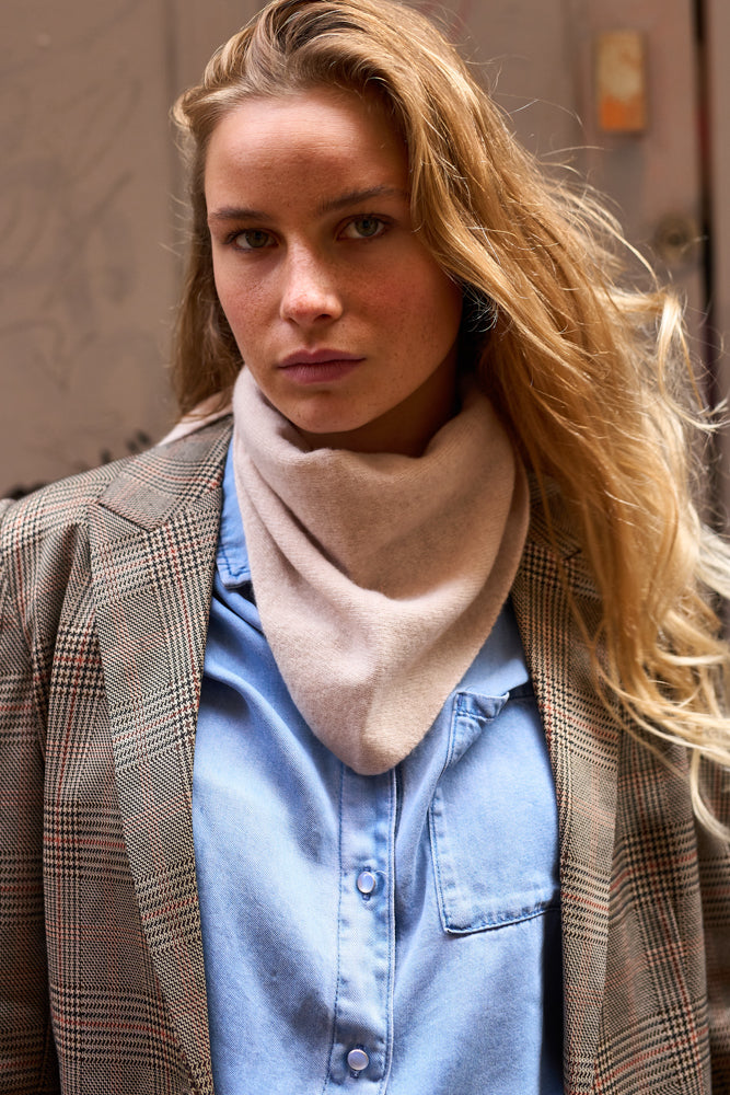 Bufanda de alpaca y zorro