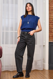 Jean Barrel Balloon denim noir