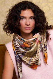 Maxi Foulard Soie Songe Exotique