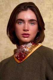 Foulard Paris sauvage orange