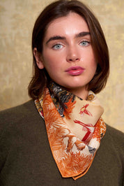 Yellow Tropical Fountain Scarf