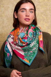 Maxi Eden Wool and Silk Scarf