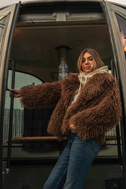 Manteau en fausse fourrure Polux