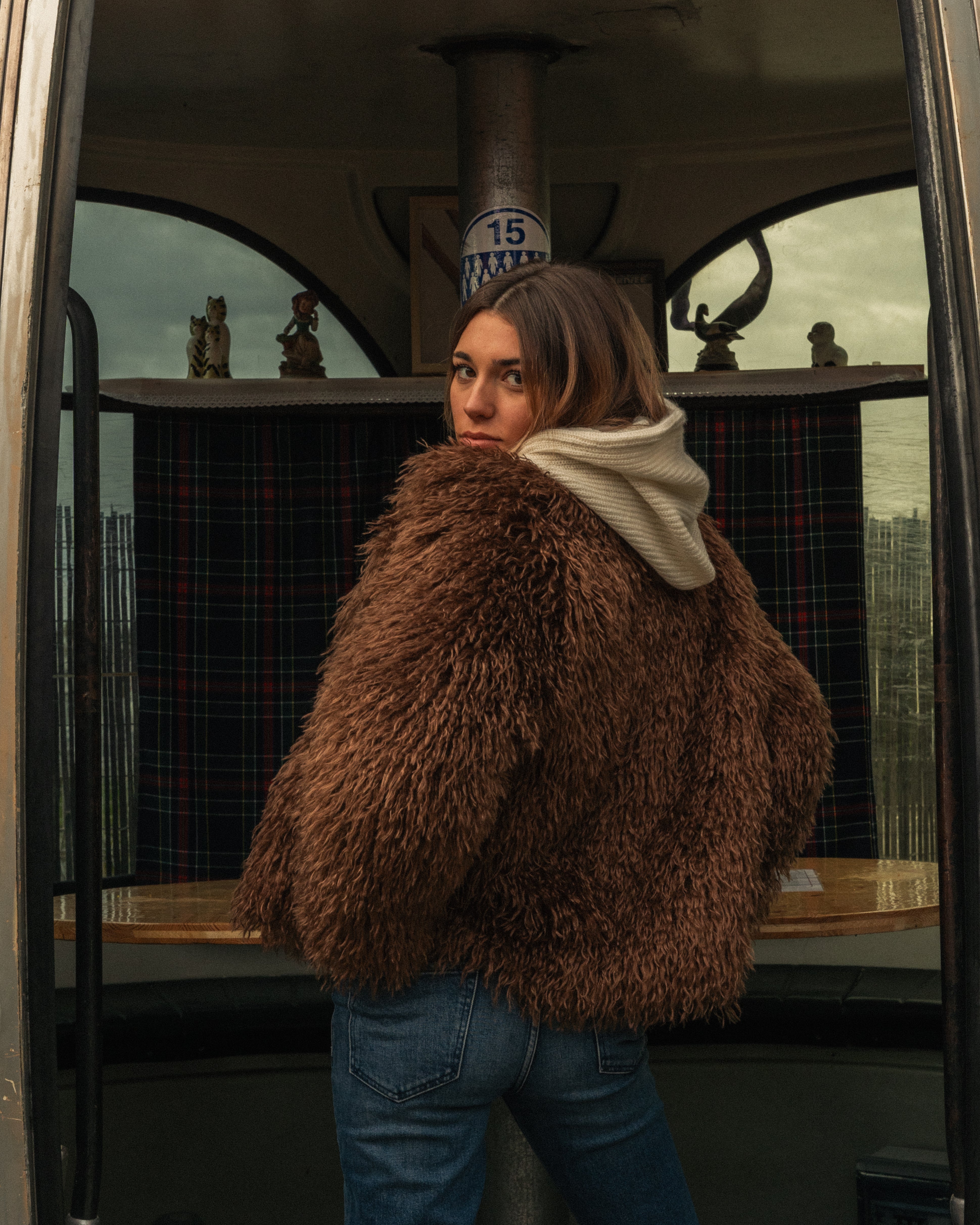 Manteau en fausse fourrure Polux
