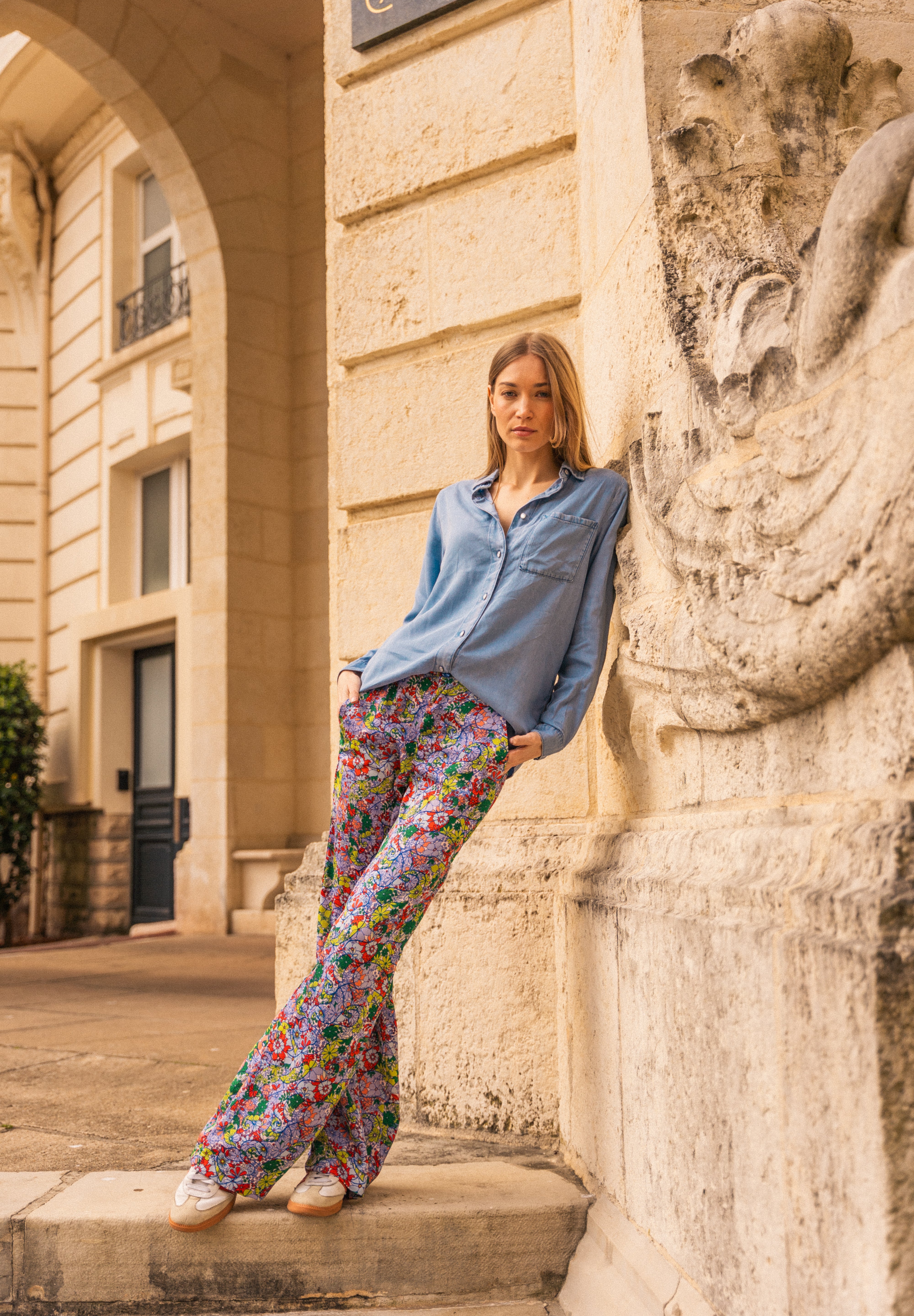 Pantalon Jeanne Bubble Flower