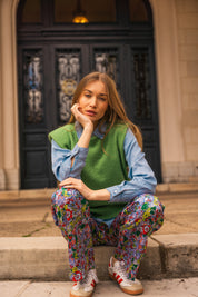 Pantalon Jeanne Bubble Flower