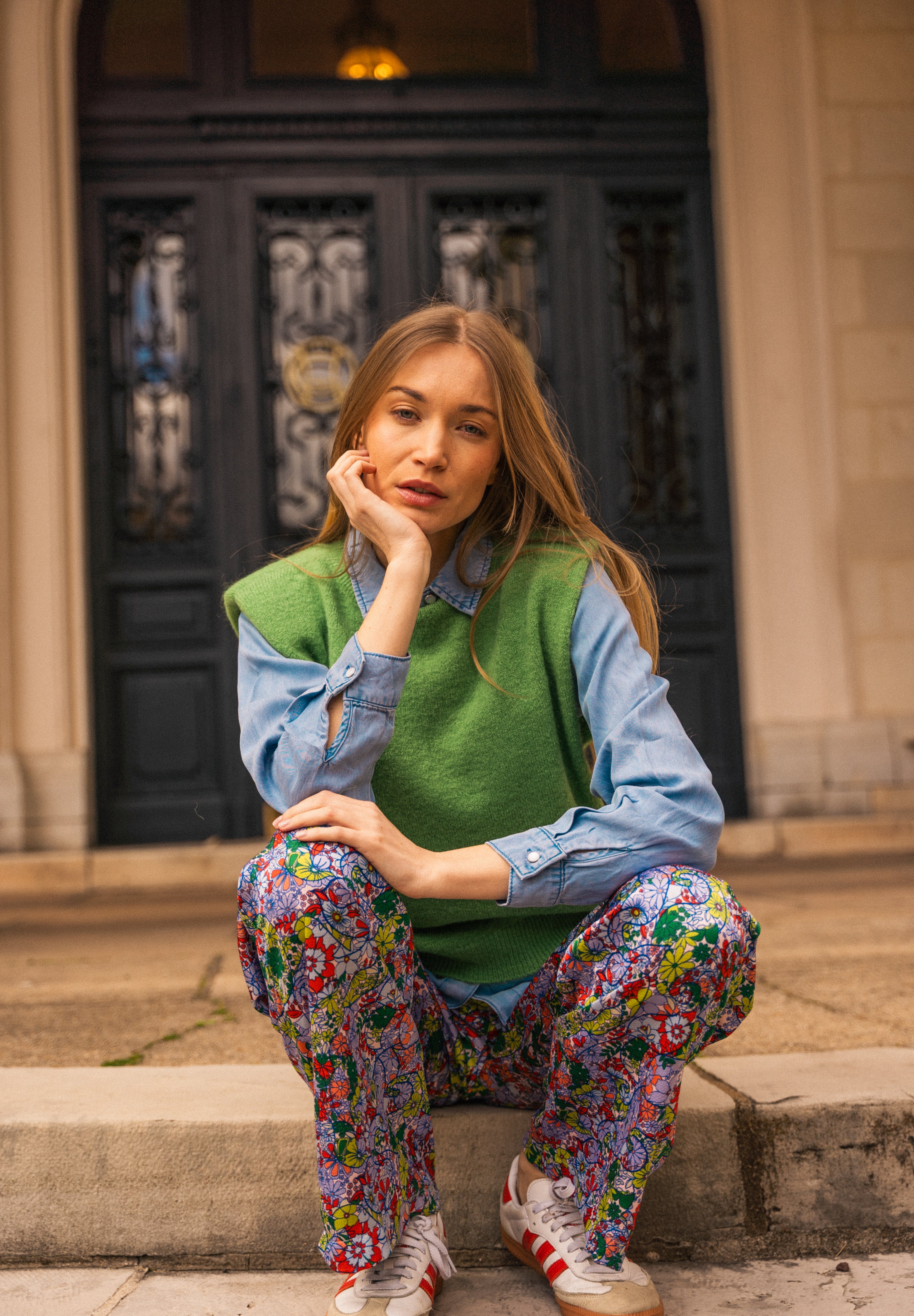 Pantalon Jeanne Bubble Flower