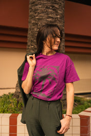 T-shirt Palmer Prune