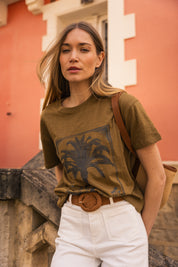 T-shirt Palmer Prune