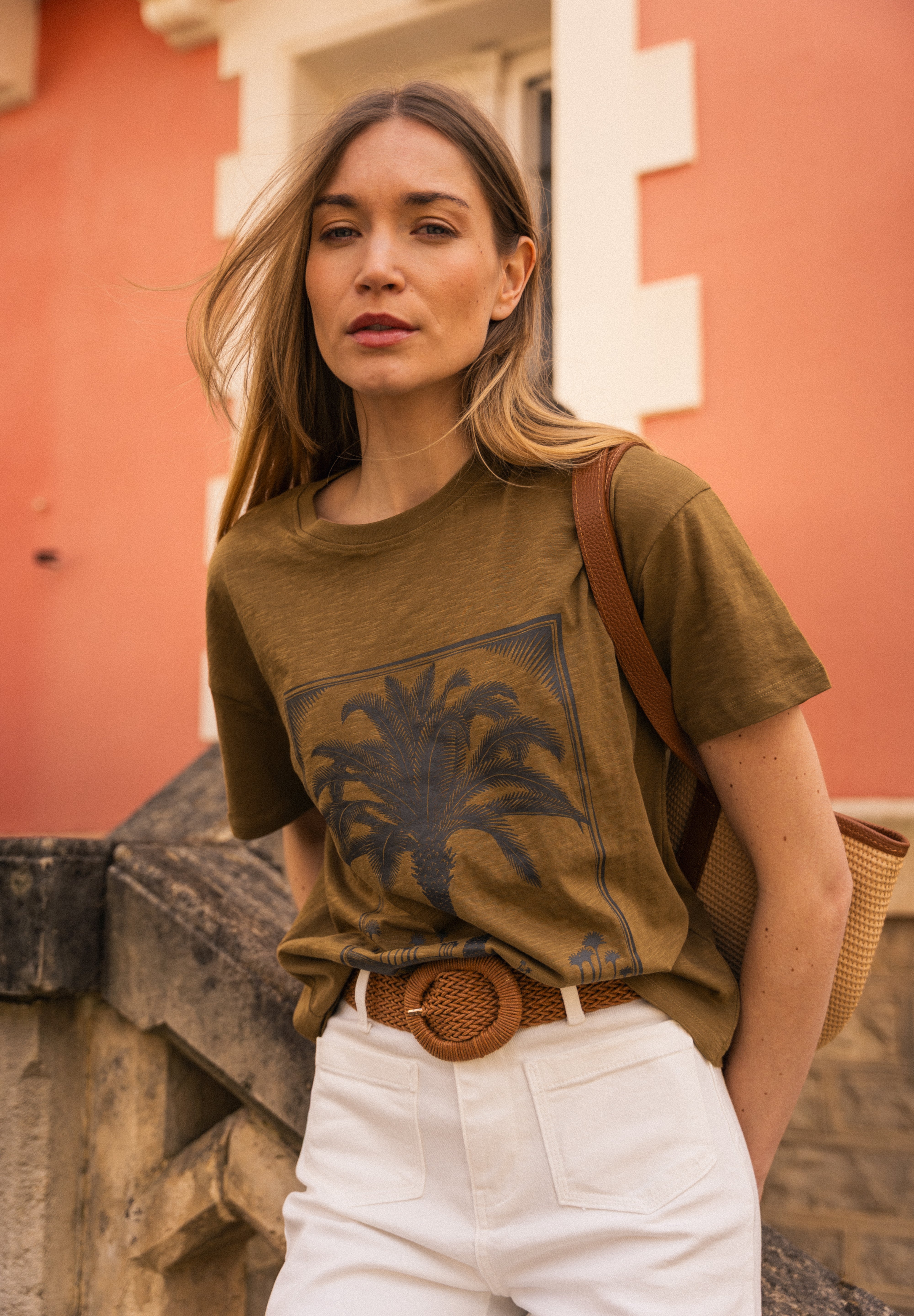 T-shirt Palmer Prune