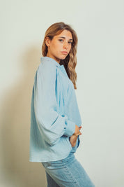 Caroline Khaki Blouse