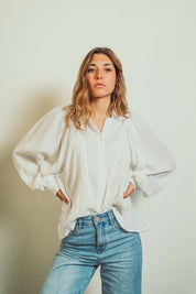 Caroline Khaki Blouse