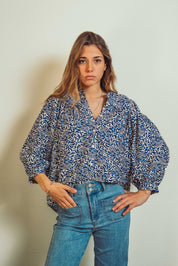 Louise Blue Blouse
