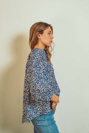 Louise Blue Blouse