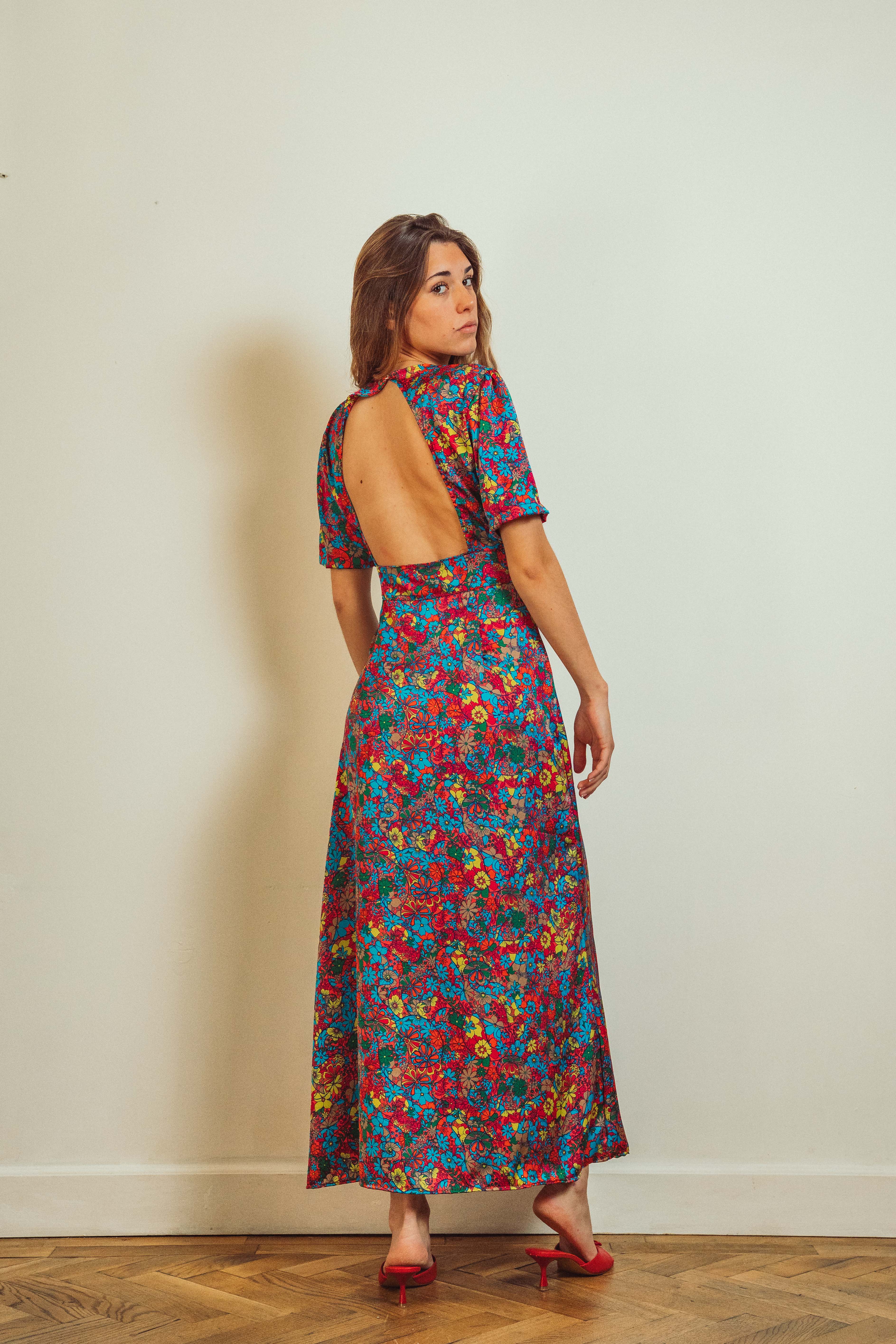 Vestido Queen Bubble Flower