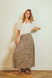 Betty Leopard Skirt