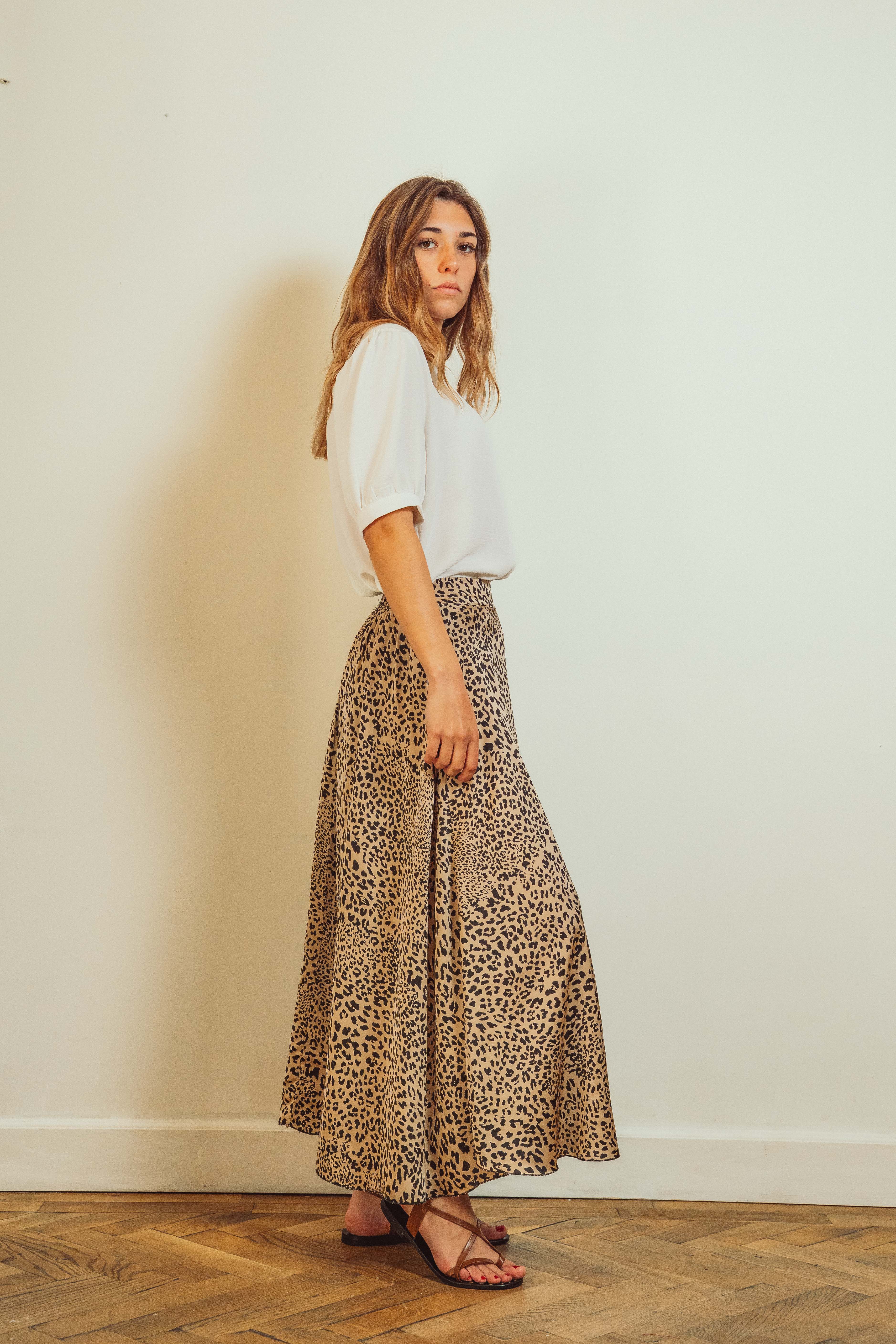 Betty Leopard Skirt