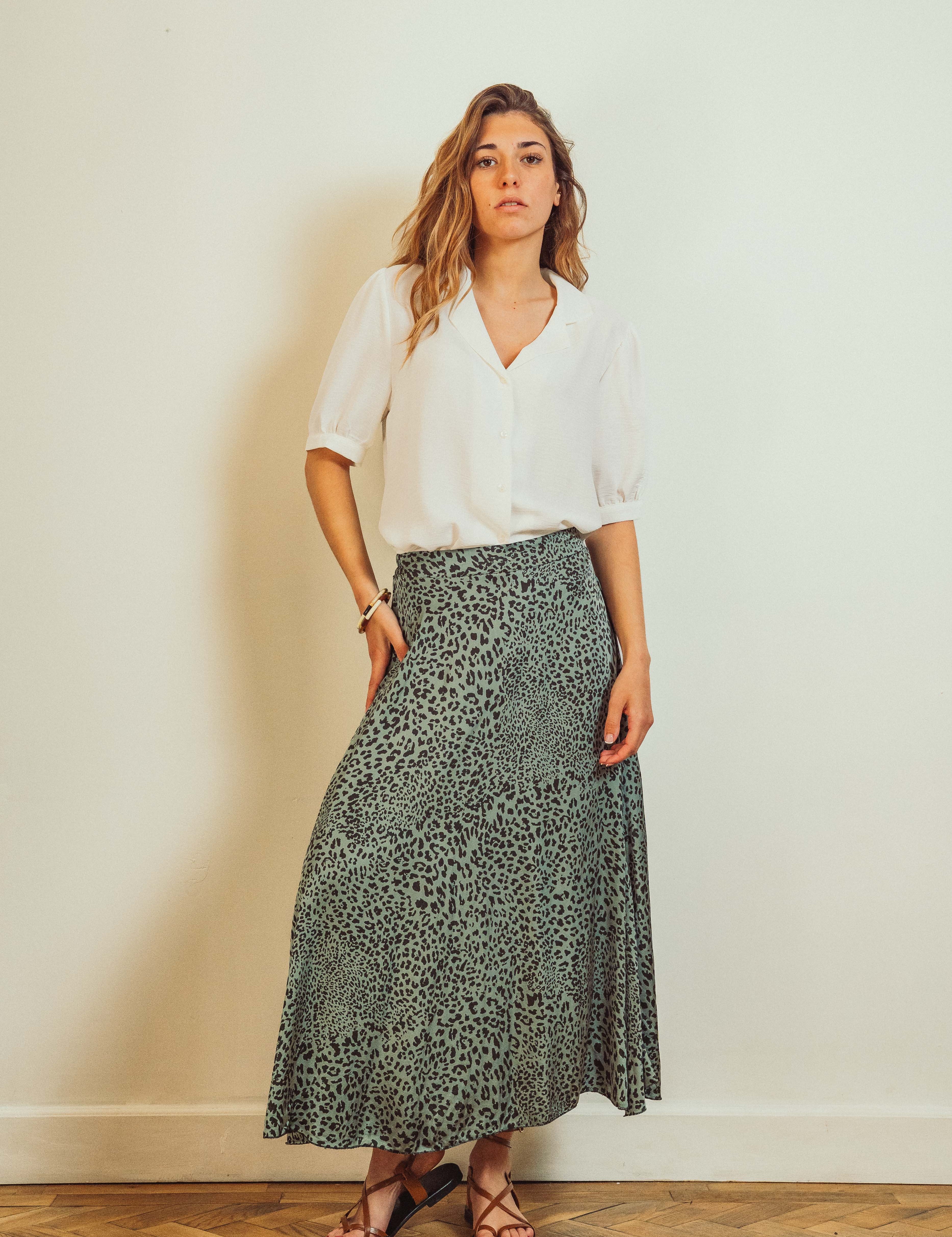 Betty Leopard Skirt