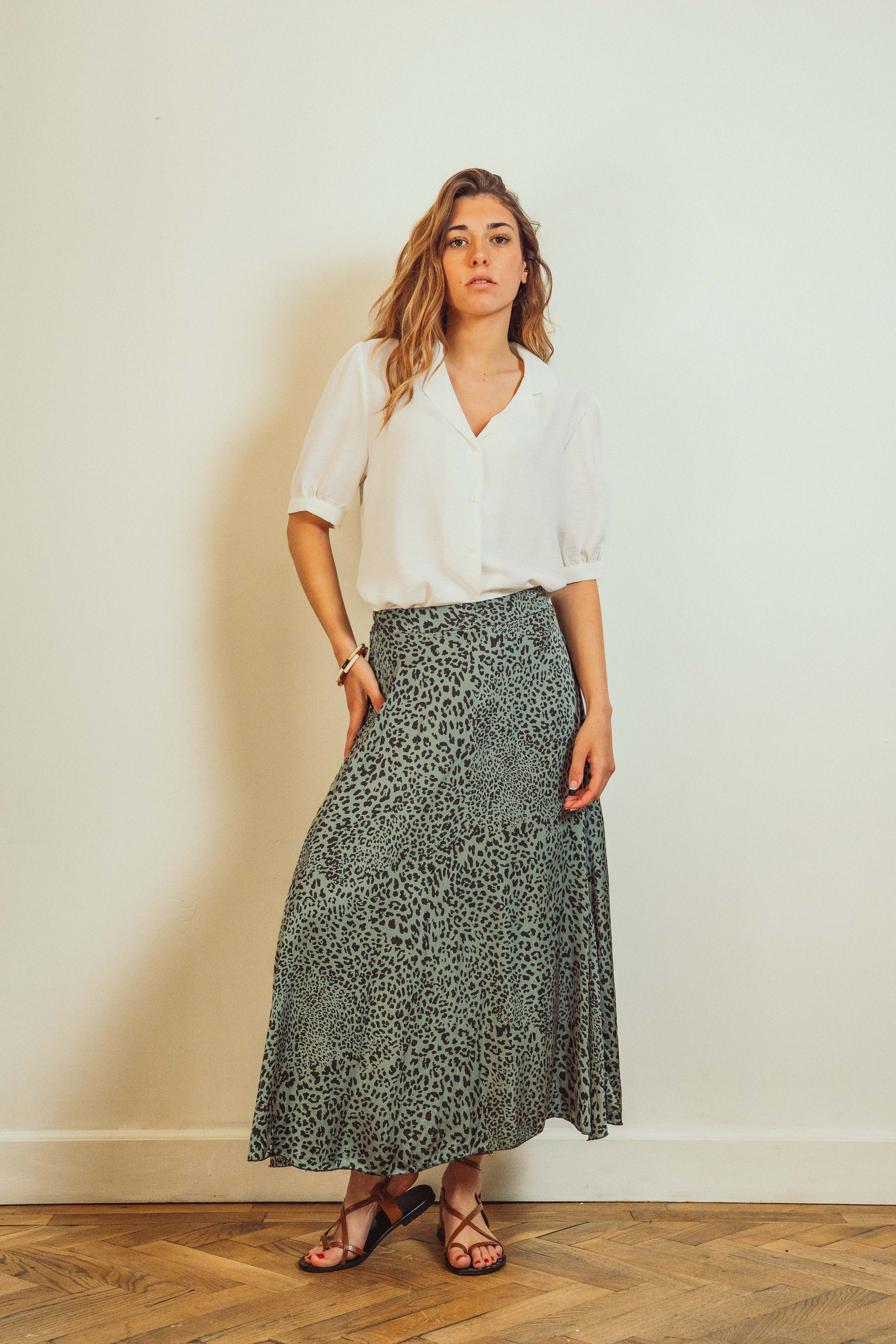 Betty Leopard Skirt