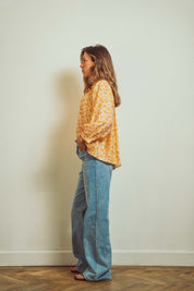 Louise Yellow Floral Blouse