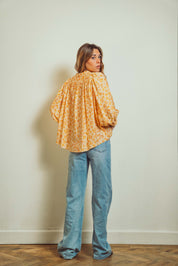 Louise Yellow Floral Blouse