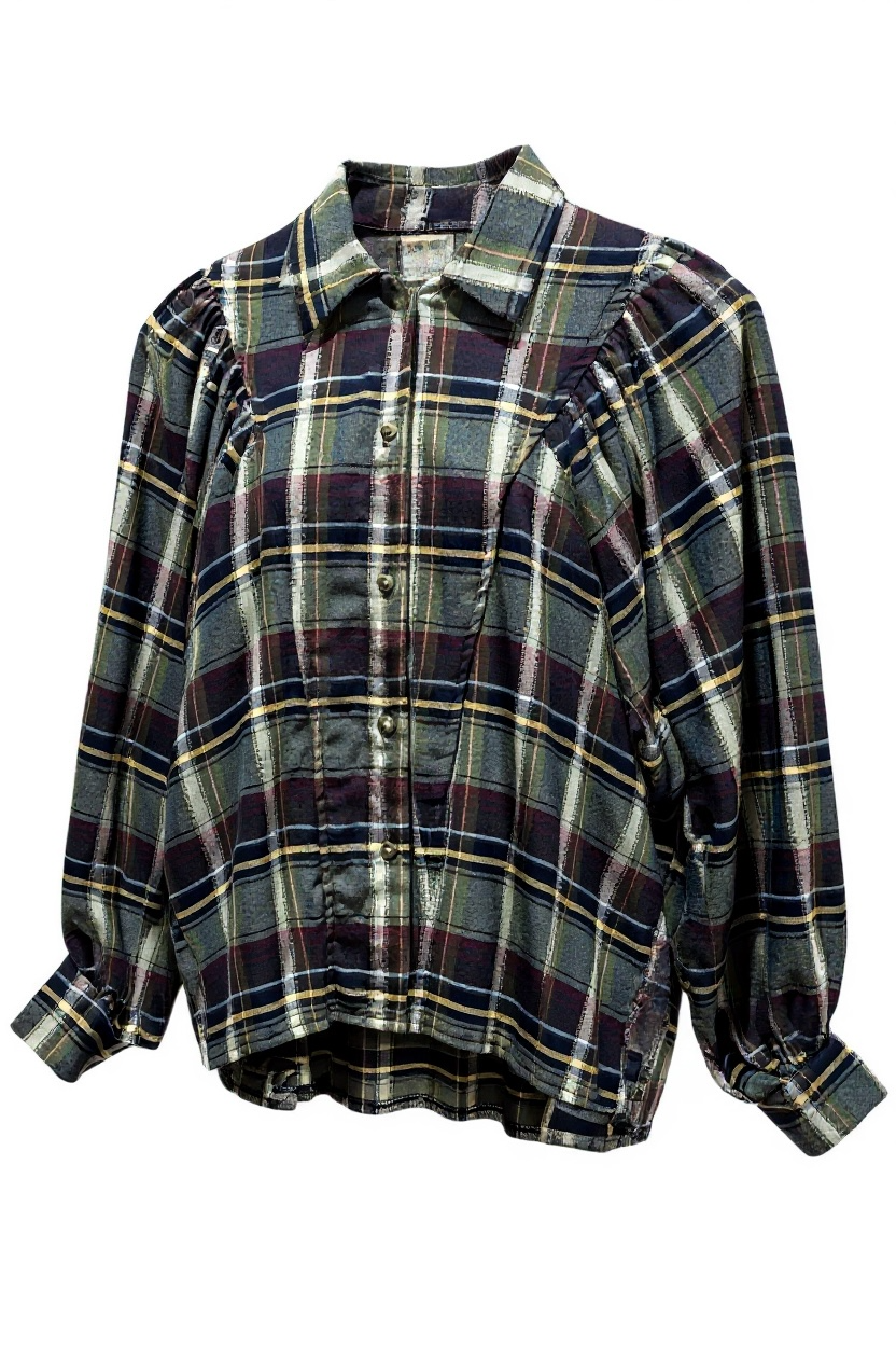 Blouse Bianca tartan