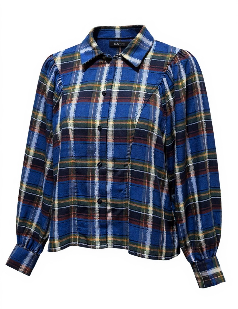 Blouse Bianca tartan